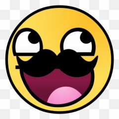Images For Awesome Face Emoticon - Emoji Face With Moustache,Mustache Emoji