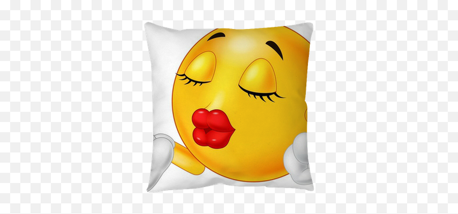 Emoticon Smiley Blowing A Kiss Floor - Big Emoticon Blowing A Kiss Emoji,Blowing Kiss Emoticon