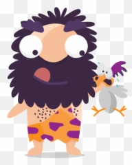 Cave Man Emoticon Emoji Sticker Hungry Free Icon Of The - Man On Beach Emoji,Dancing Emoticon