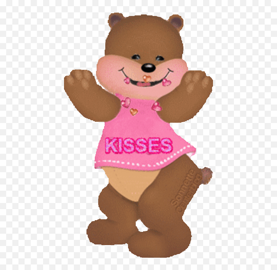 Kiss Animated Gif Gif Pictures - Teddy Bear Hugs And Kisses Gif Emoji,Bear Hug  Emoji - free transparent emoji 