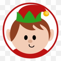 Poop Clipart Elf Poop Elf Transparent Free For Download - Circle Cartoon Christmas Elf Emoji,Elf Emoji