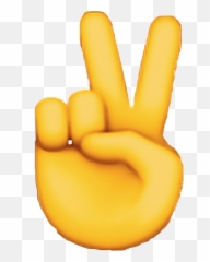 This Isnt Very Neat But Ohwell Sticker Millysstickers - Peace Hand Emoji Png,Oh Well Emoji