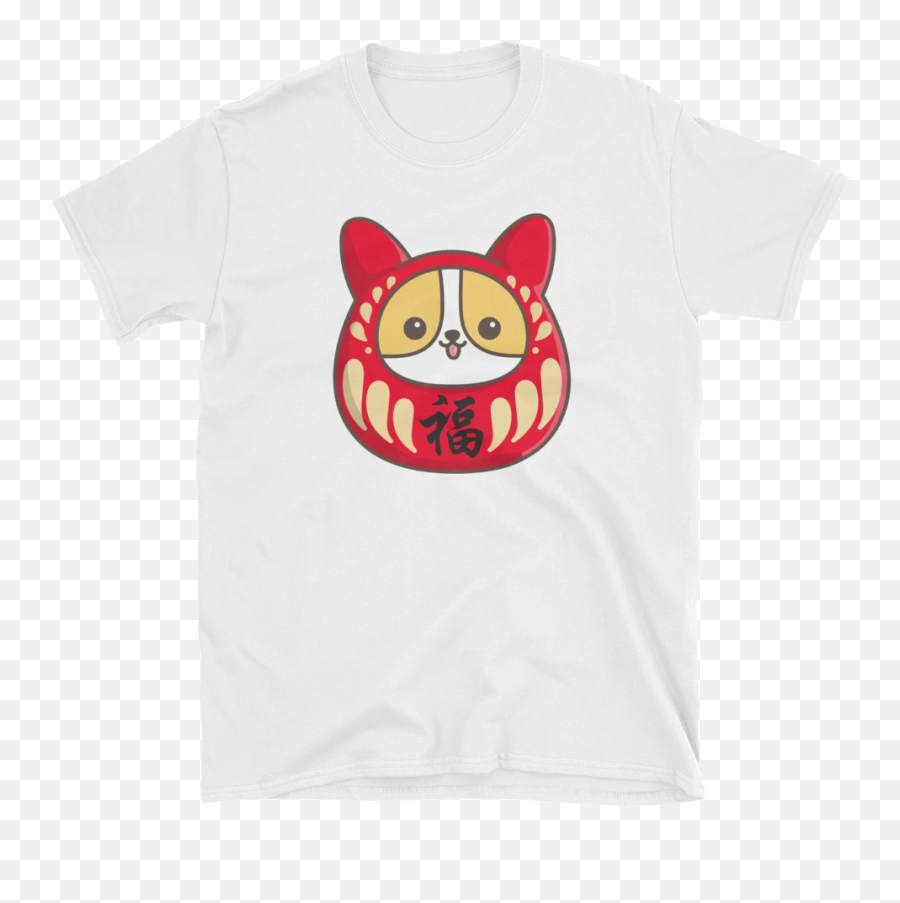 Daruma Corgi T Shirt - Tabby Cat Emoji,Corgi Emoticon
