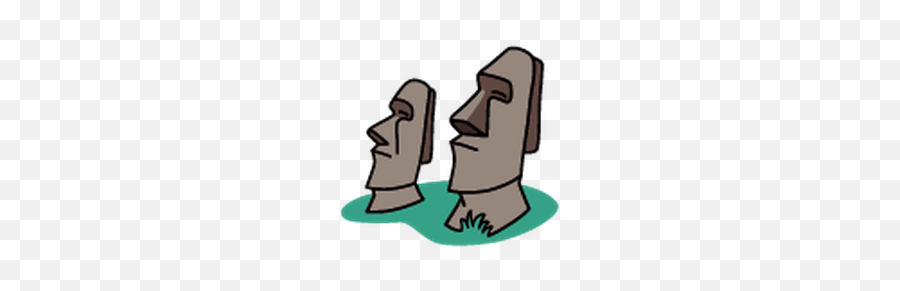 5311 Island Free Clipart - Easter Island Clip Art Emoji,Easter Island Head Emoji