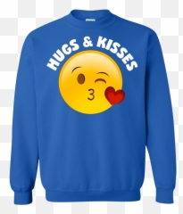 Emoji Valentineu0027s Day Shirt Hugs And Kisses Heart - Artist Hoodies