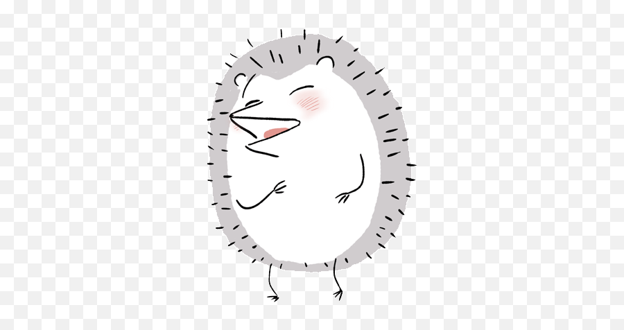 Mr Hedgehog Animated Stickers By Audrey Bagley - Illustration Emoji,Porcupine Emoji