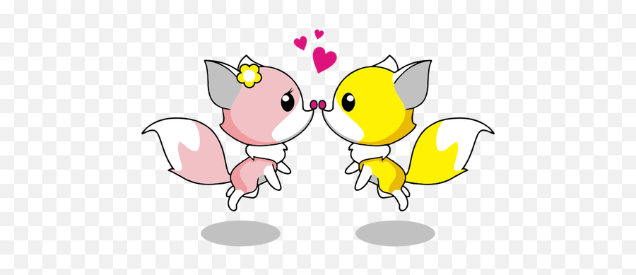 Romantic Foxes Animated Good Morning Kiss Emoji Kiss Emoji Free Transparent Emoji Emojipng Com