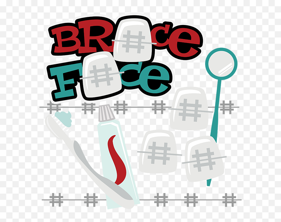 Braces Svg Braces Clipart Cute Clipart - Braces Clipart Svg Emoji,Brace Face Emoji
