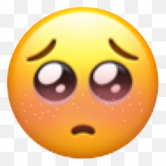 Emoji Blush Cute Shy Sticker - Stickers Meme