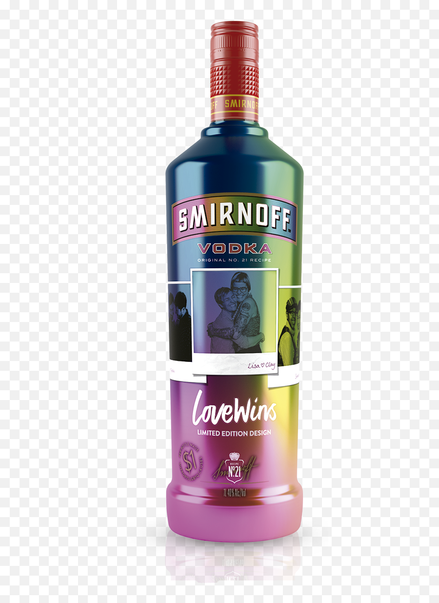 Bottle - Smirnoff Rainbow Vodka Emoji,Love Wins Emoji