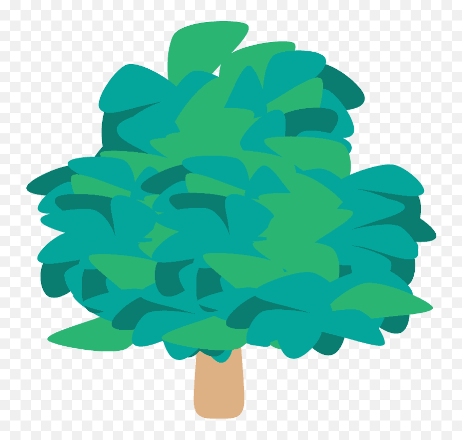 Deciduous Tree Emoji Clipart - Art,Pine Tree Emoji