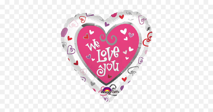 Love Foil Balloons Same Day Delivery In Dubai Abu Dhabi Uae - We Love You Emoji,Heart Emoji Balloons