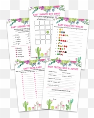 Llama Baby Shower Game Pack - Plan Emoji