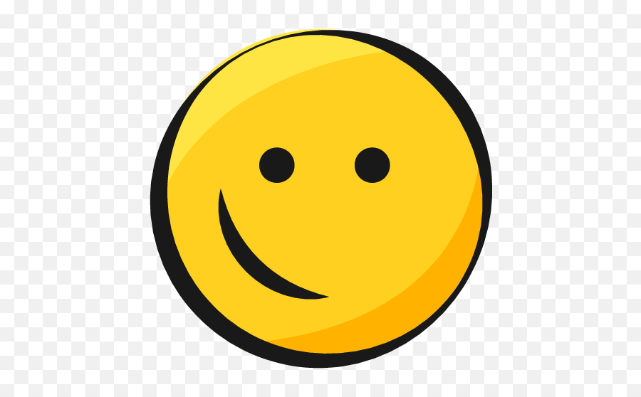 Smiley Jaune Emoji Yellow Sourire Smile En Coin Image - Smiley Sourire En Coin,Coin Emoji