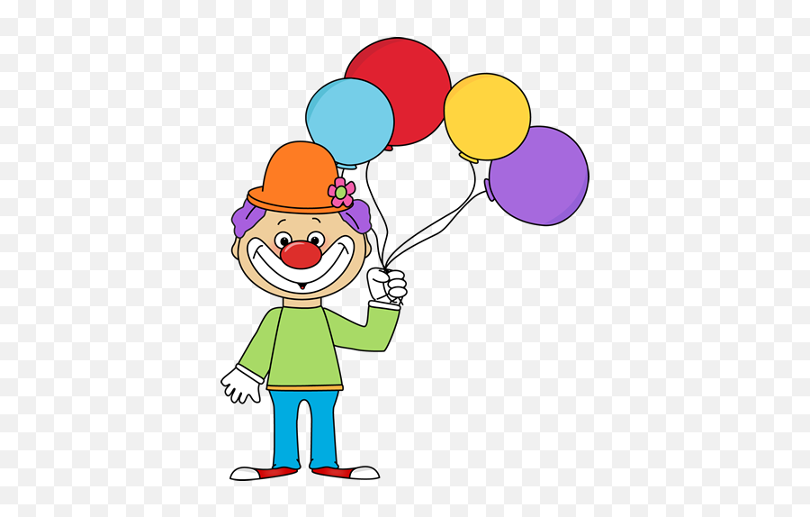 Drawing Clowns Circus Transparent Png - Clown With Balloons Clipart Emoji,Pogba Emoji
