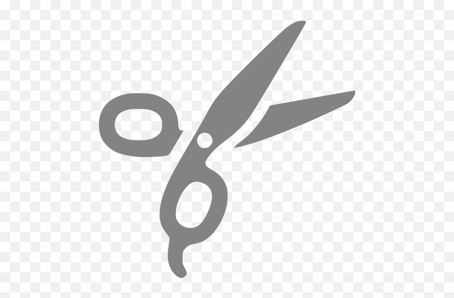 Gray Barber Scissors Icon - Icon Scissors Png Emoji,Scissors Emoticon