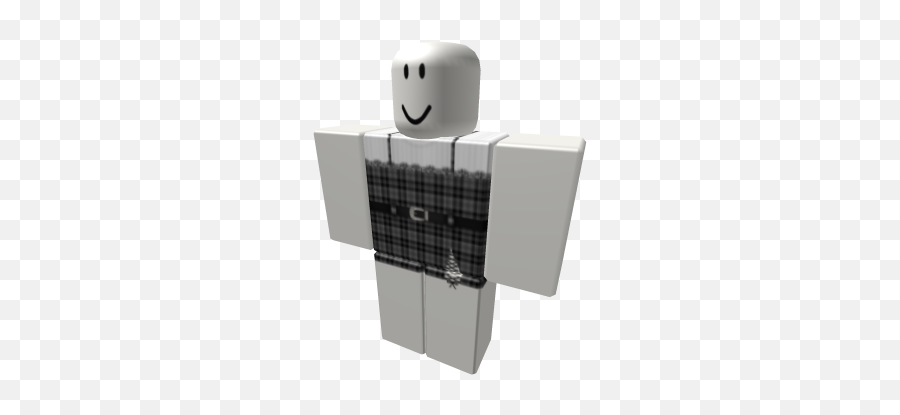 Plaid Dress Over A White Tee - Roblox Black Skirt Emoji,Is There A Toilet Paper Emoji