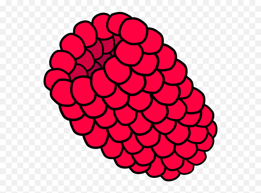 Library Of Red Raspberry Clip Art Black - Raspberry Clip Art Emoji,Raspberries Emoji