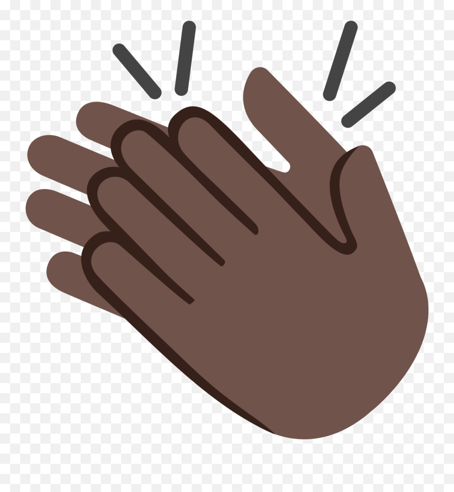 Emoji U1f44f 1f3ff - Emoji Clapping Hands Png,Dark Skin Emoji