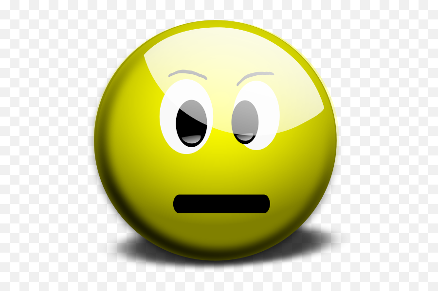 Yellow Smiley With Neutral Face Illustration - Yellow Smiley Face Neutral Emoji,Eye Emoji