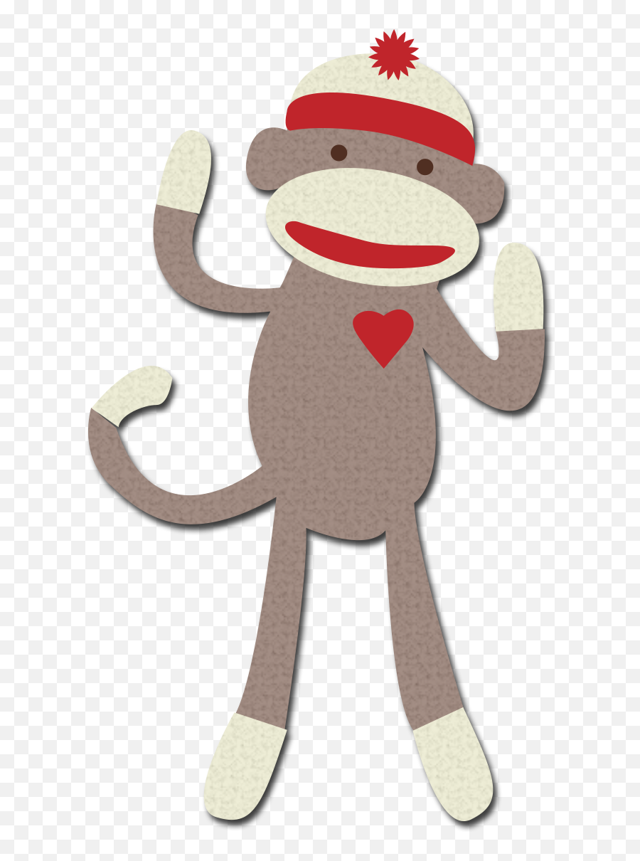 Drawing Raccoon Sock Transparent Png - Cute Sock Monkey Clipart Emoji,Sock Monkey Emoji