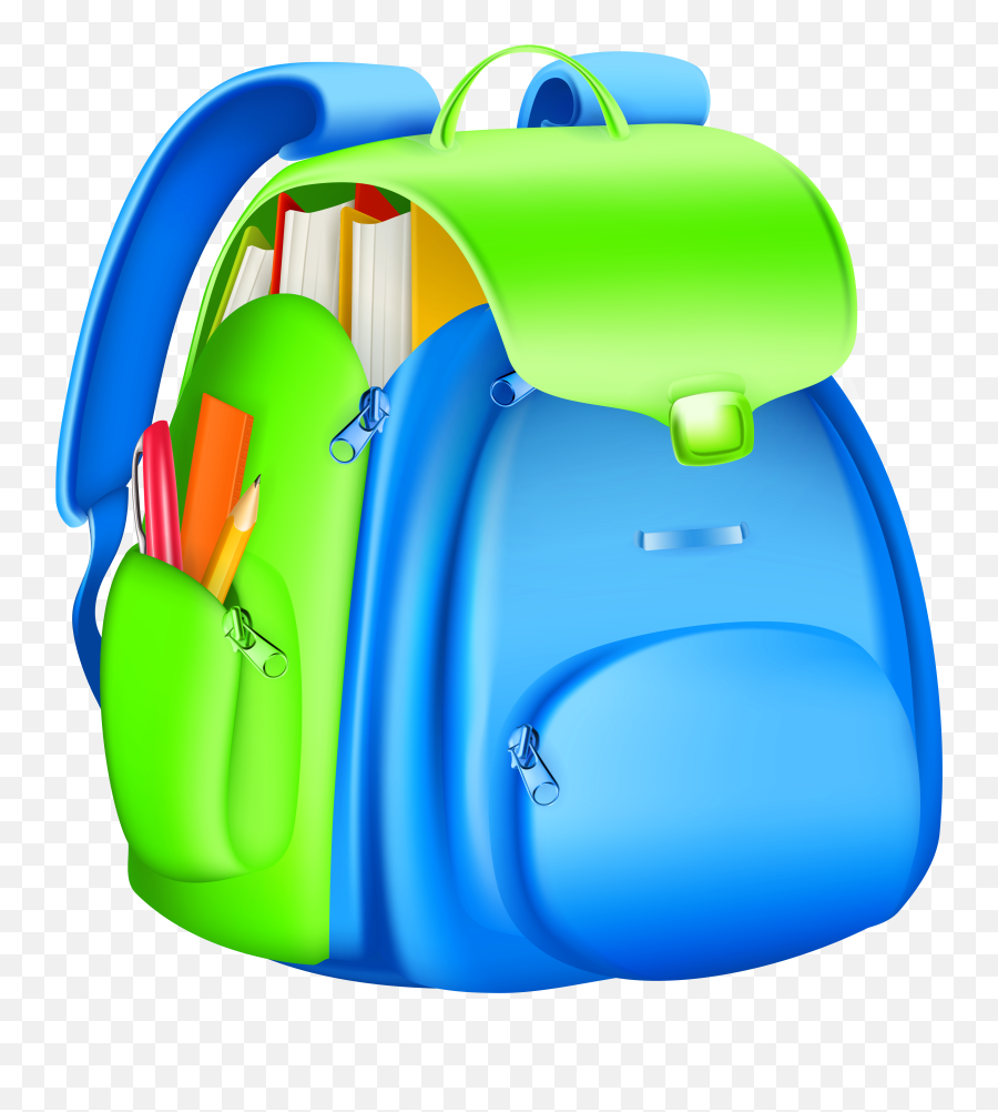 Clipart Homework Backpack Transparent - Backpack Clipart Png Emoji,Emoji Knapsack
