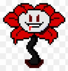 Determined Flowey Pixel Art Maker - Undertale Flowey Avatar Emoji,Determined Emoticon