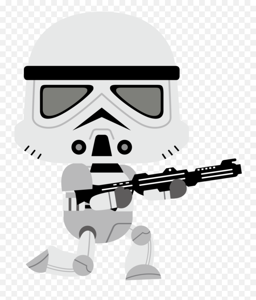Star Wars Gun Clipart - Star Wars Stormtroopers Clipart Emoji,Gun And Star Emoji