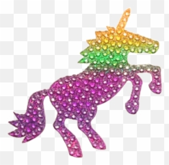 Rainbow Unicorn Sticker Bling - Gif Emoji