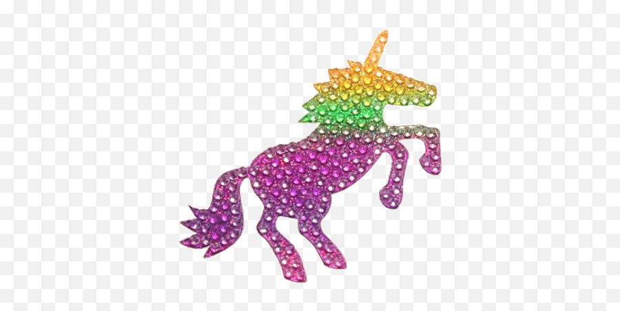 Rainbow Unicorn Sticker Bling Bling - Rainbow Unicorn Unicorn Gif Emoji,Unicorn Emoji Iphone