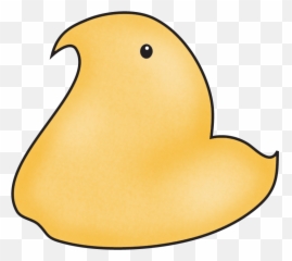 Outline Peeps Clipart - Chick Emoji