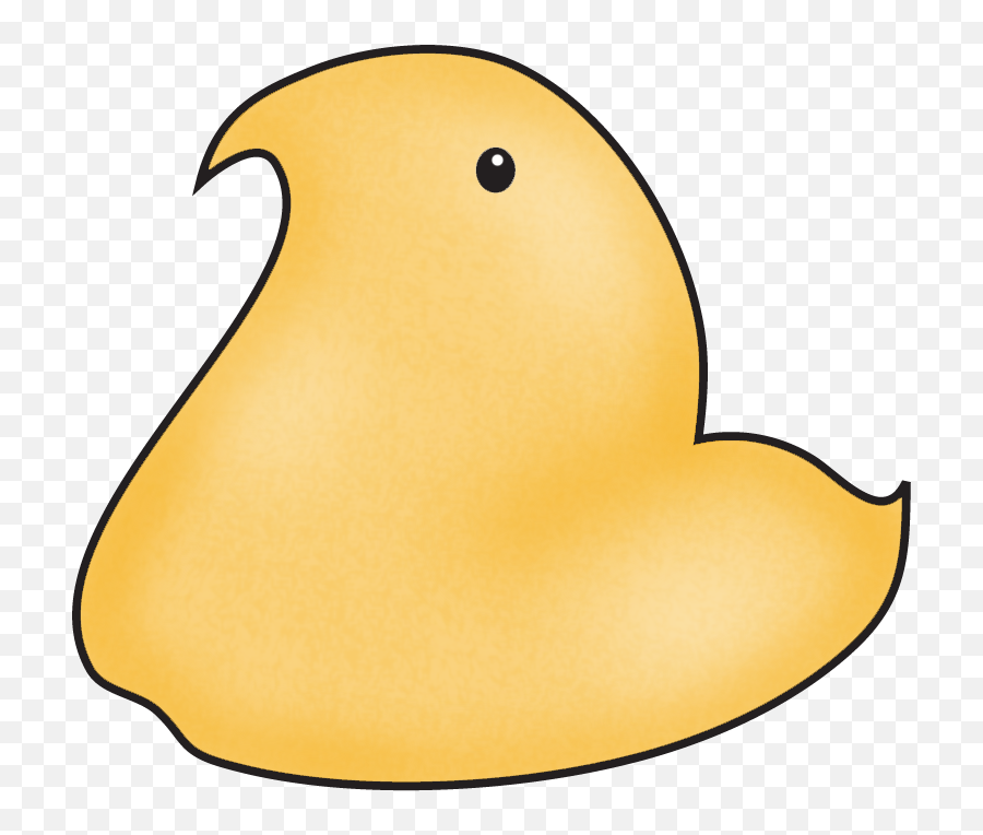 Outline Peeps Clipart - Chick Peeps Clipart Emoji,Peeps Emoji