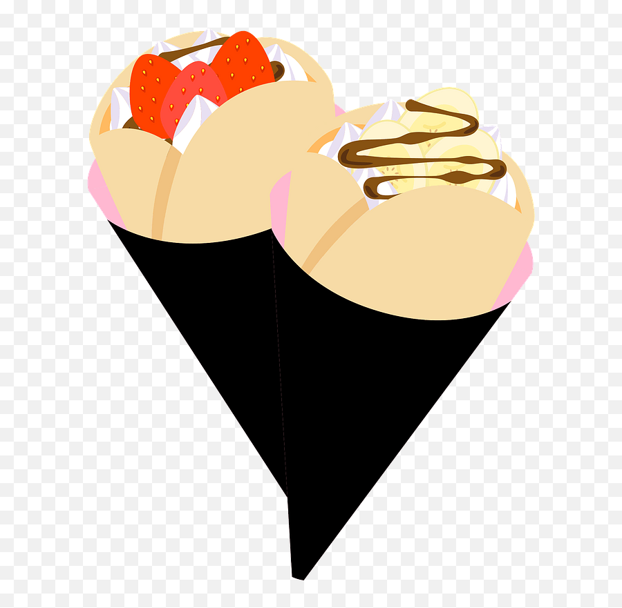 Crepe Pancake Dessert Clipart - Junk Food Emoji,Pancake Emoji