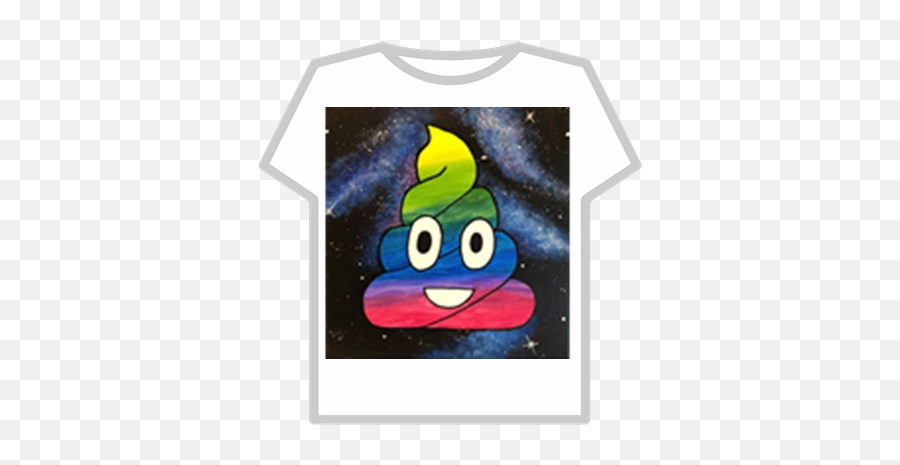 Galaxy Rainbow Poop Emoji - Cool Roblox T Shirt,Emojis Galaxy