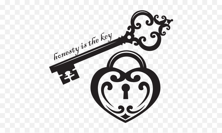 Honesty And Love - Love Key And Lock Emoji,Emotion Symbols