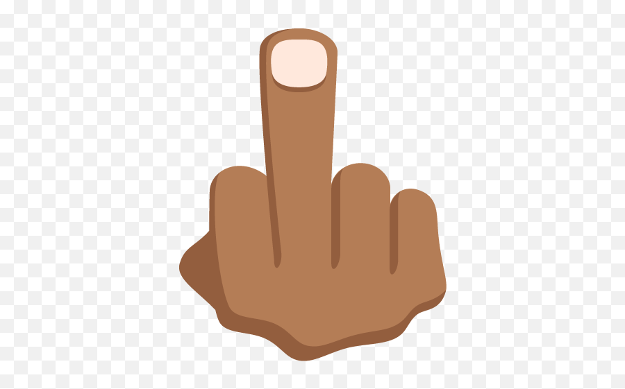 Middle Finger Silhouette Png.