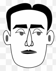 Taciturn - Man Face Clip Art Emoji,Star Eye Emoji