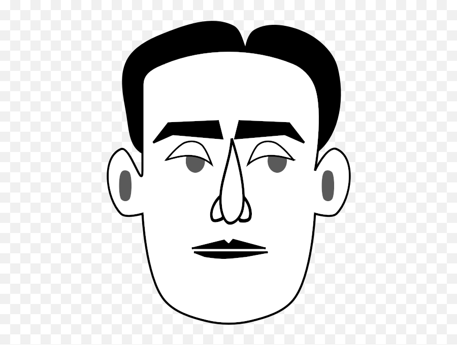 Taciturn - Man Face Clip Art Emoji,Star Eye Emoji