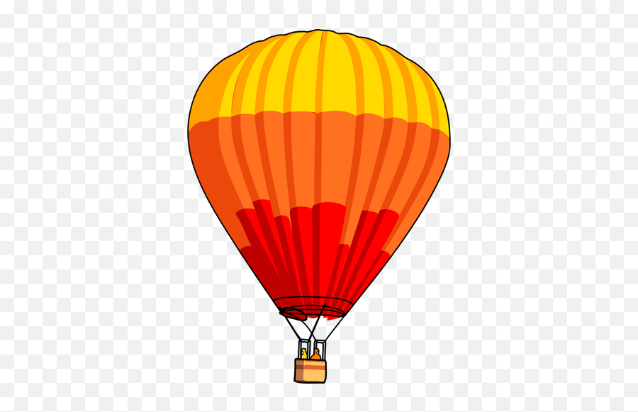 Vector Graphics Of Red And Orange Air - Air Balloon Clipart Emoji,Emoji Balloon Arch