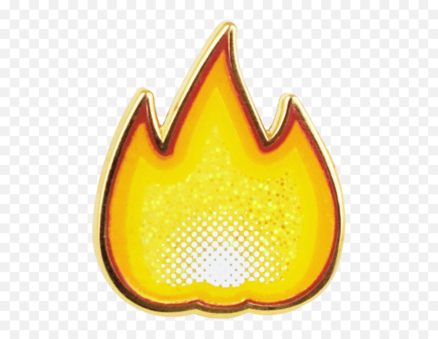 Fire Emoji Pin - Emblem,Fire Emoji Png
