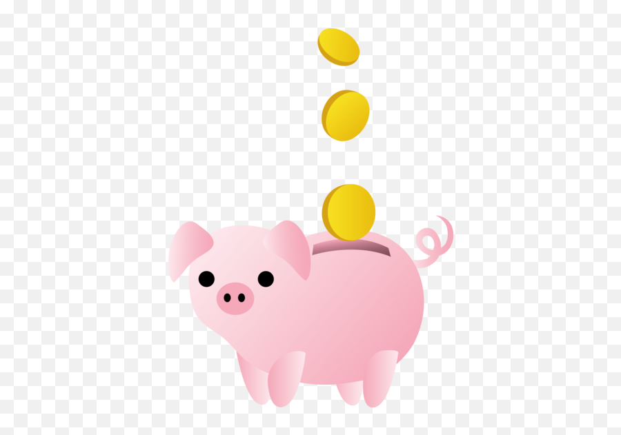 Piggy Bank With Coins Free Clip Art - Alcancia Vector Emoji,Piggy Bank Emoji