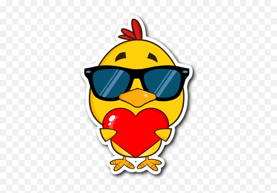 X Die Cut Vinyl Stickers - Valentine Clipart Chick Emoji,Emoji Laptop Stickers