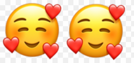 Emoji Iphone Emojiiphone Emoticono - Smile With Hearts Emoji,Emoticonos De Iphone