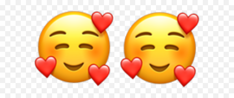 Emoji Iphone Emojiiphone Emoticono - Smile With Hearts Emoji,Emoticonos De Iphone