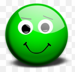 Green Happy Face Vector Drawing - Smiley Emoticon Emoji,Happy Emoji