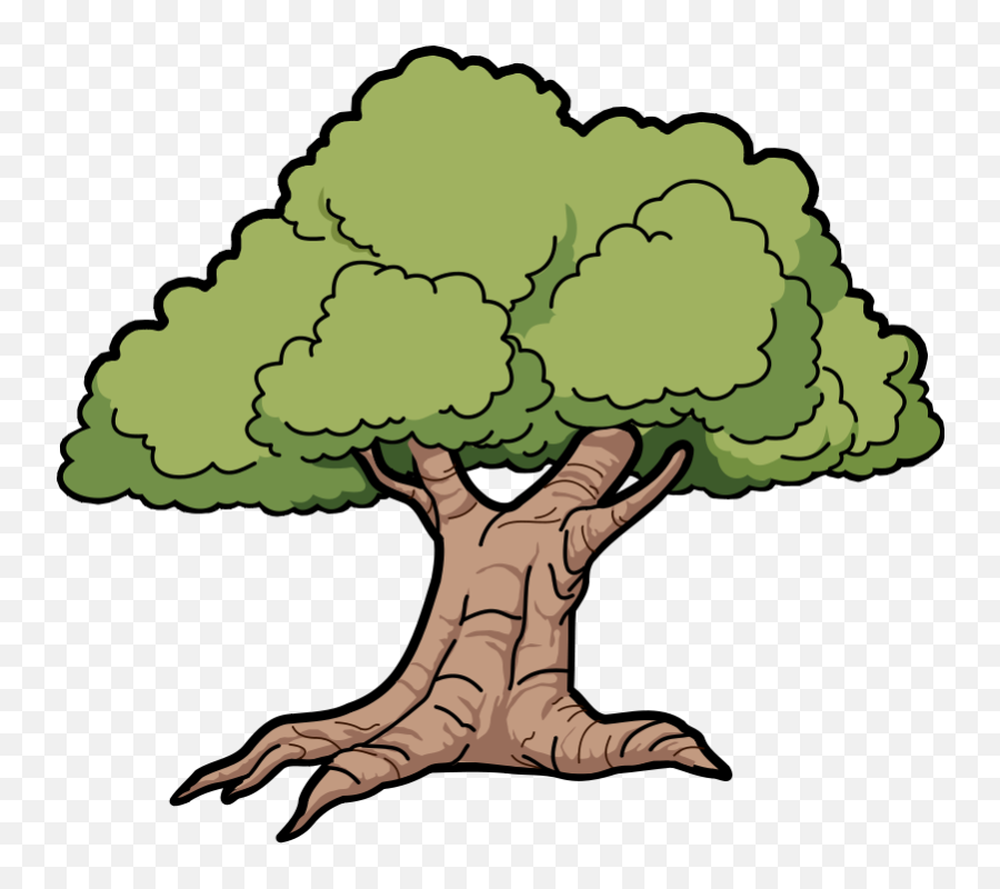 Trees Clip Art Coloring Pages Images - Old Oak Tree Clipart Emoji,Apple Emoji Coloring Pages