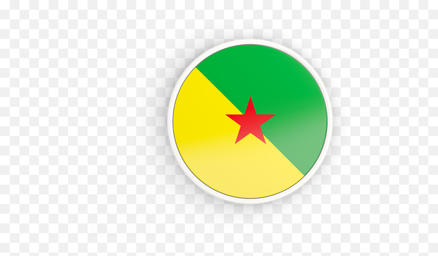 French Guiana Flag Icon - French Guiana Flag Rounded Emoji,Guyana Flag Emoji