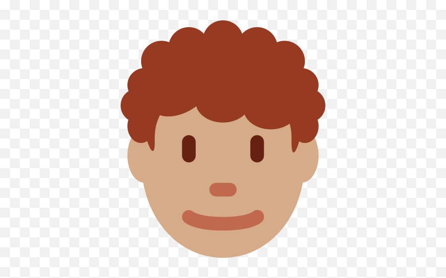 Medium Skin Tone Curly Hair - Curly Hair Man Emoji,Curly Hair Emoji