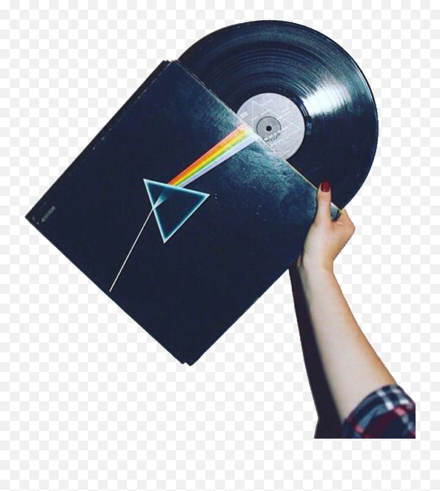 Hand Vinyl Record Player Black Grunge - Aesthetic Vinyl Records Emoji,Vinyl Record Emoji
