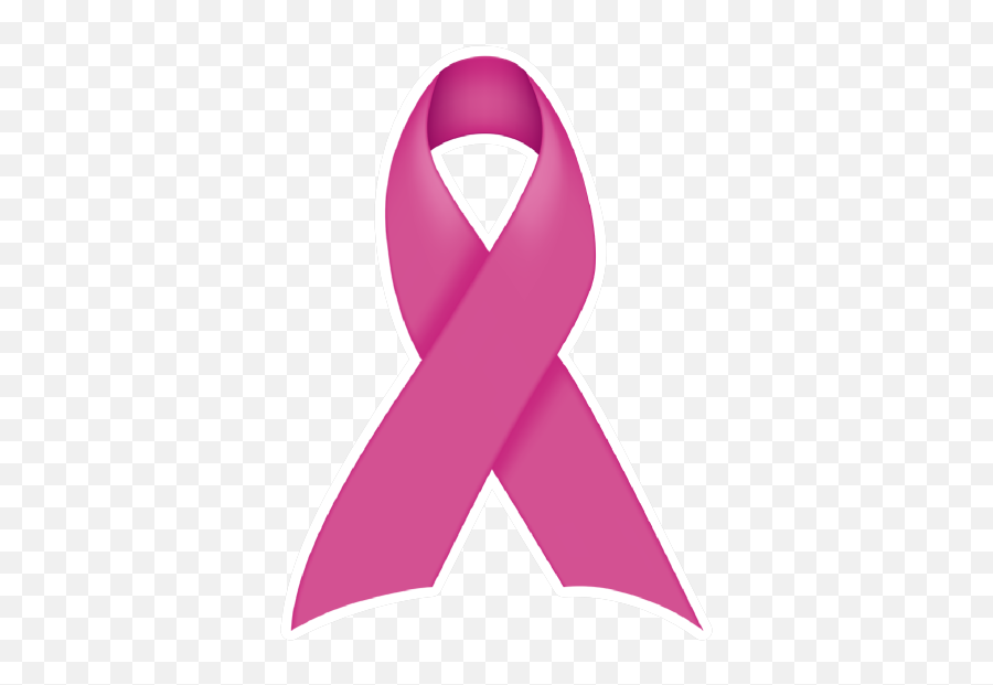 Thick Pink Ribbon Die - Clip Art Emoji,Pink Breast Cancer Ribbon Emoji